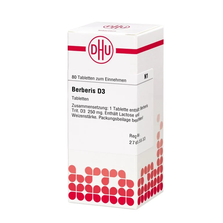 Berberis D3 DHU Tabletten, 80 St. Tabletten