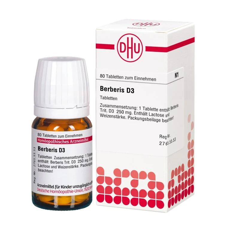 Berberis D3 DHU Tabletten, 80 St. Tabletten