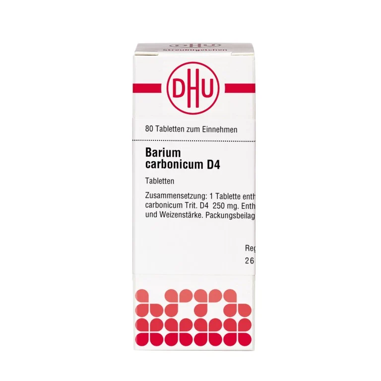 Barium carbonicum D4 DHU Tabletten, 80 St. Tabletten