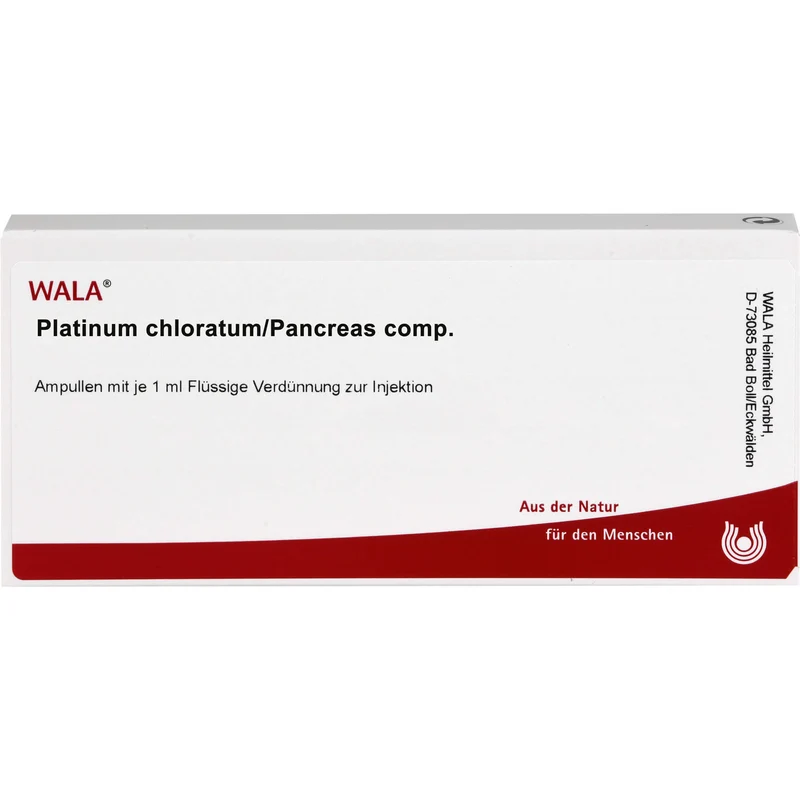 Platinum chloratum/Pancreas comp. Wala Ampullen, 10 St. Ampullen