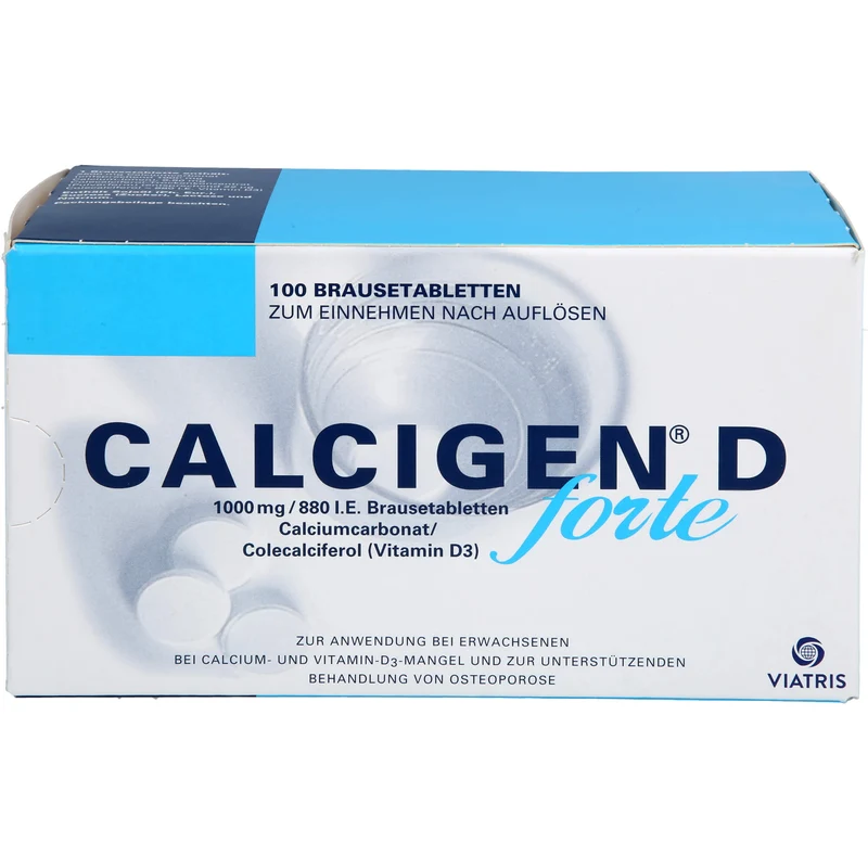 CALCIGEN D forte 1000 mg/880 I.E. Brausetabletten, 100 St BTA