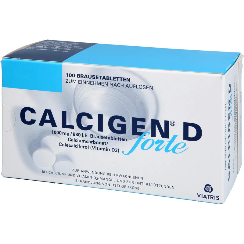 CALCIGEN D forte 1000 mg/880 I.E. Brausetabletten, 100 St BTA