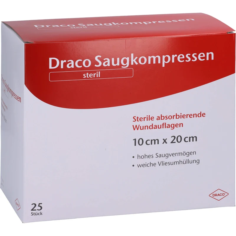 Saugkompressen steril 10x20cm, 25 St KOM