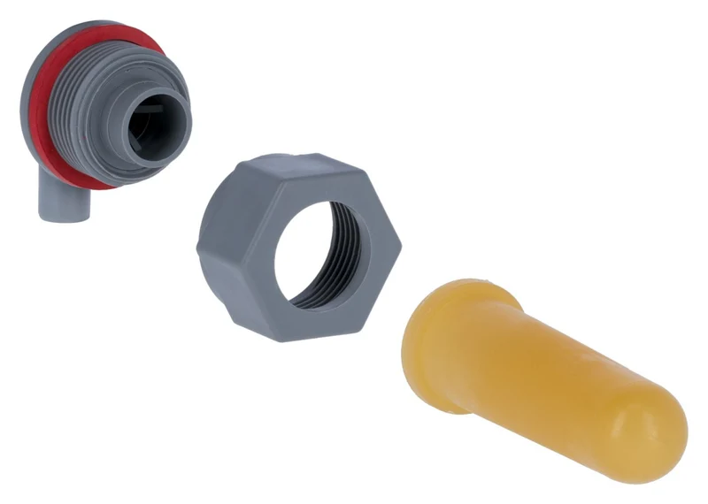 5 Stück Tränkeeimer transparent lila inkl. Ventil und Sauger