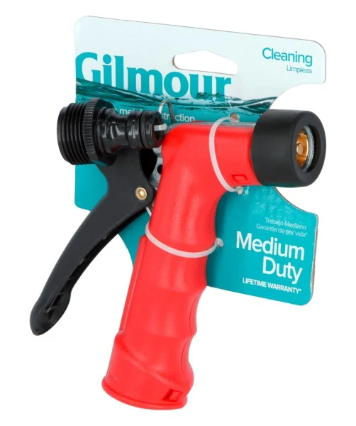 Gilmour Abspritzbrause mit Messingeinsatz rot