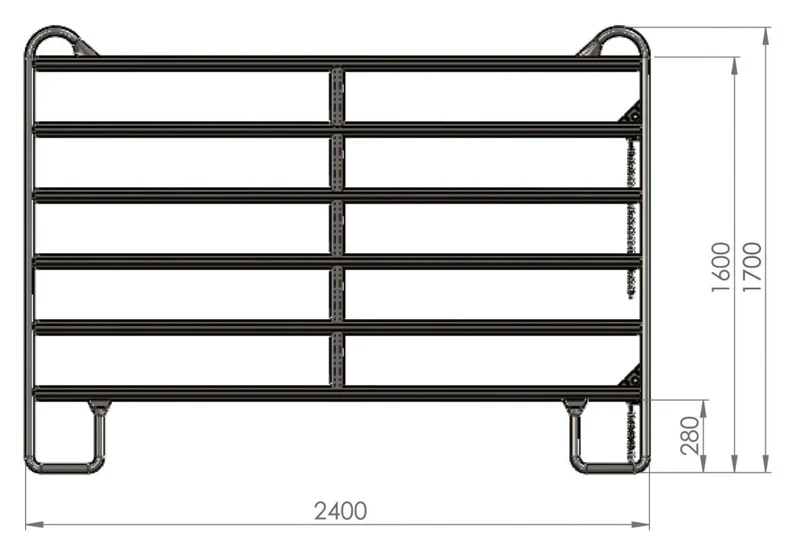 Weidepanel versch. Längen - wählbar mit Tor oder ohne Tor