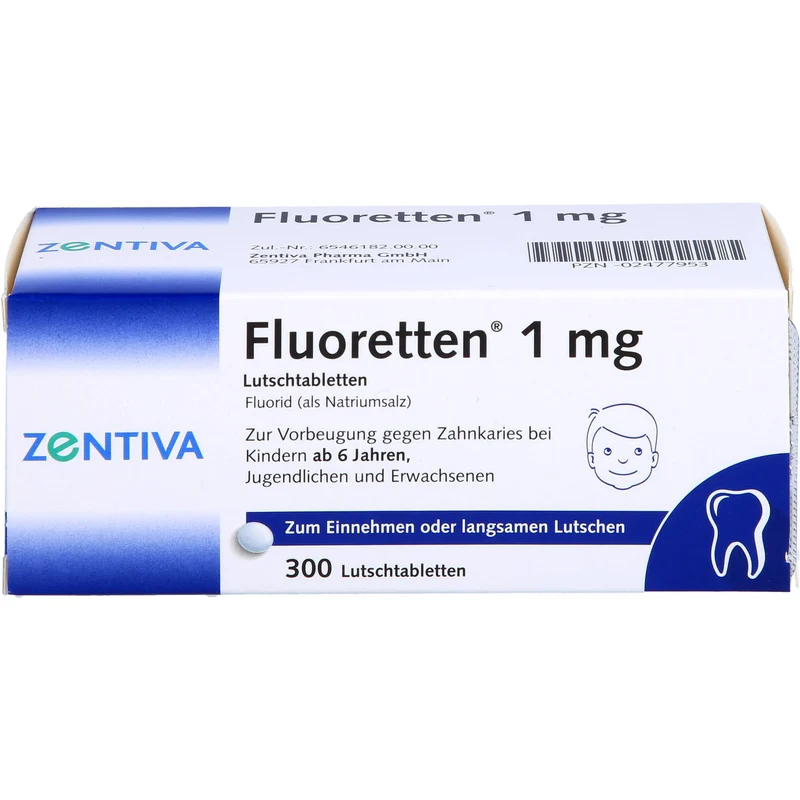 Fluoretten 1 mg, 300 St. Tabletten