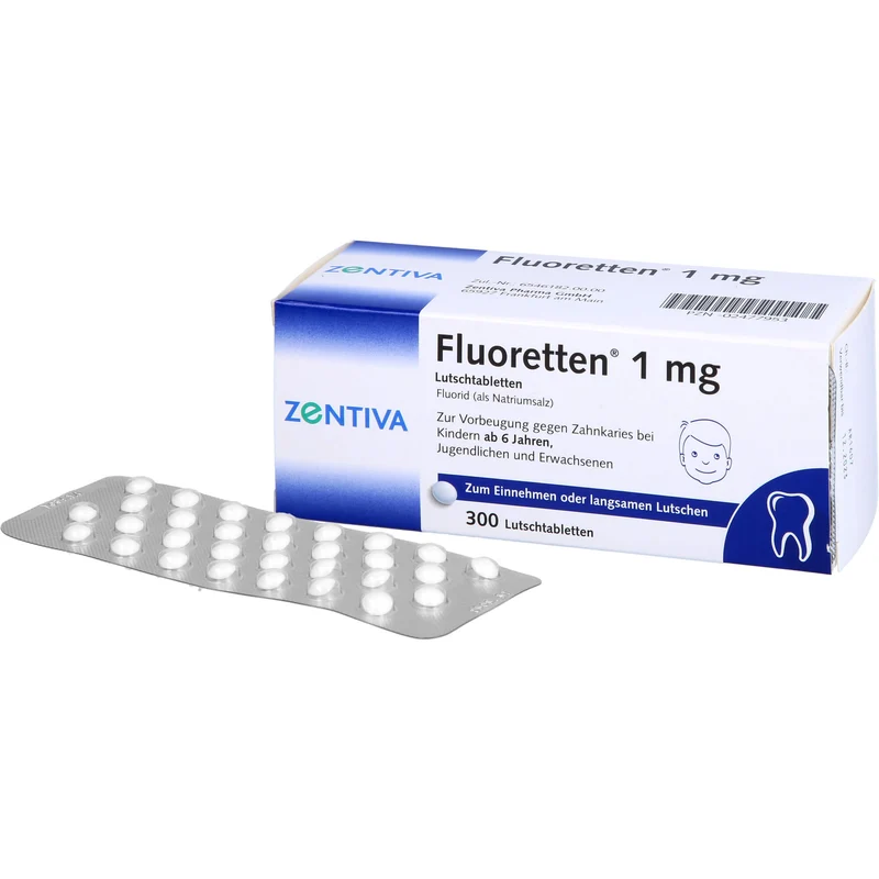 Fluoretten 1 mg, 300 St. Tabletten
