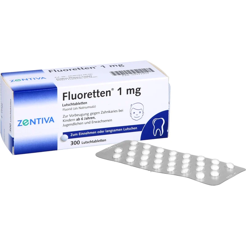 Fluoretten 1 mg, 300 St. Tabletten