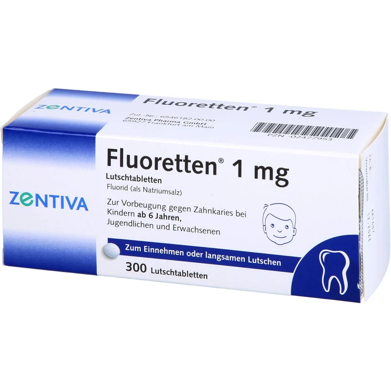 Fluoretten 1 mg, 300 St. Tabletten