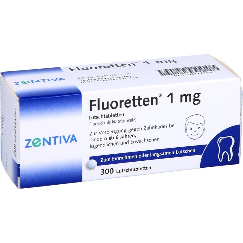 Fluoretten 1 mg, 300 St. Tabletten