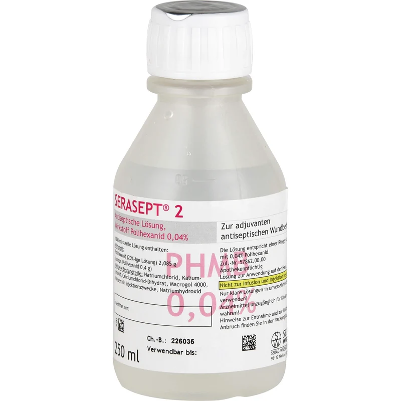 Serasept 2 antiseptische Lösung zur Behandlung von Wunden, 250 ml Lösung