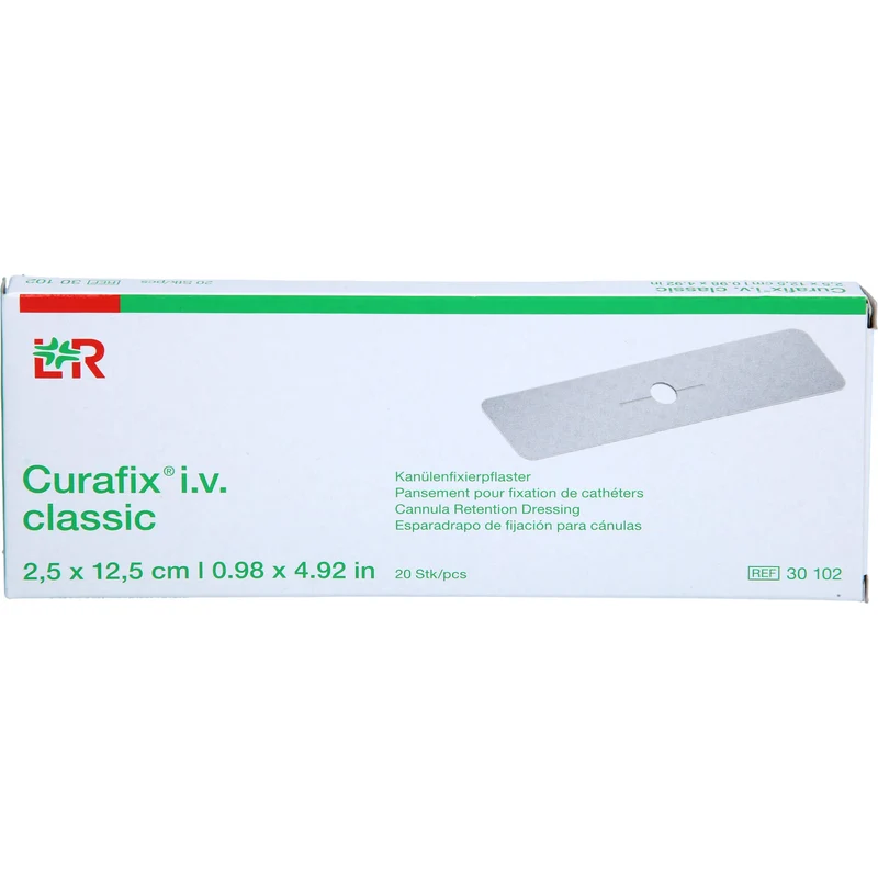 Lohmann & Rauscher Curafix i.v. classic Kanülenfixierpflaster 2,5 x 12,5 cm, 20 St. Pflaster