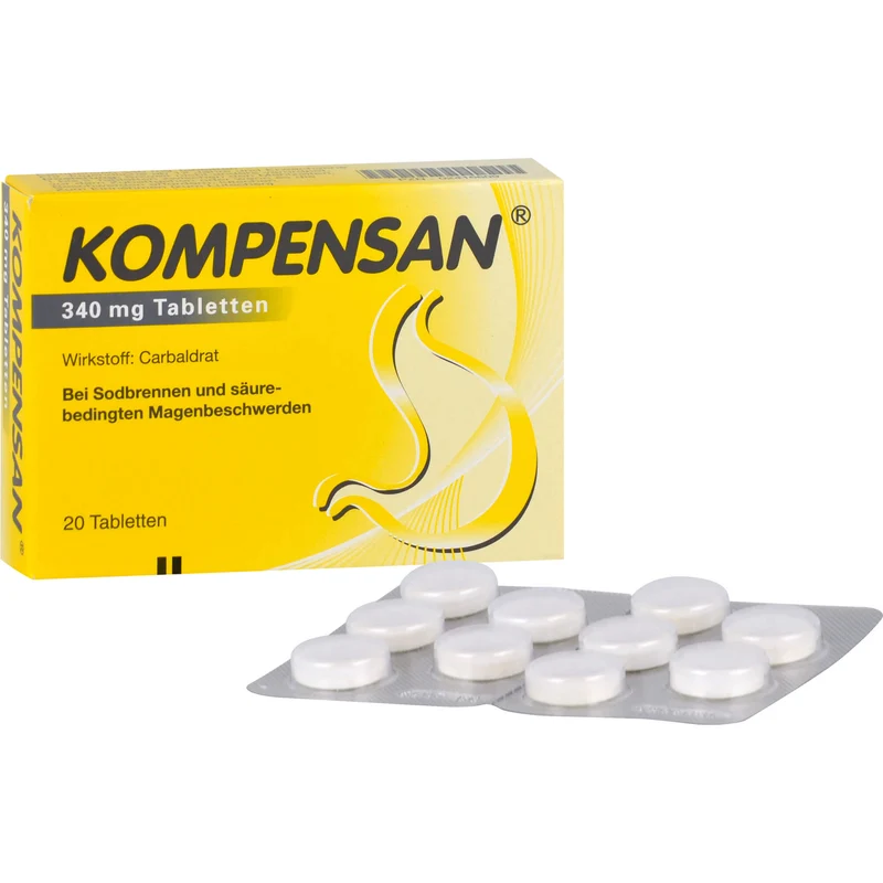 Kompensan, 340 mg Tabletten, 20 St. Tabletten