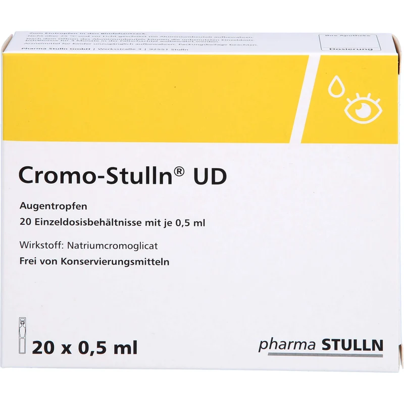 Cromo-Stulln UD Augentropfen bei allergisch bedingter, akuter und chronischer Bindehautentzündung, 20 St. Lösung