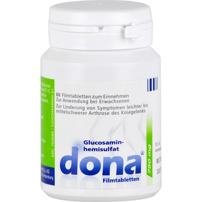 Dona 750 mg Filmtabletten bei Arthrose des Kniegelenks, 60 St. Tabletten