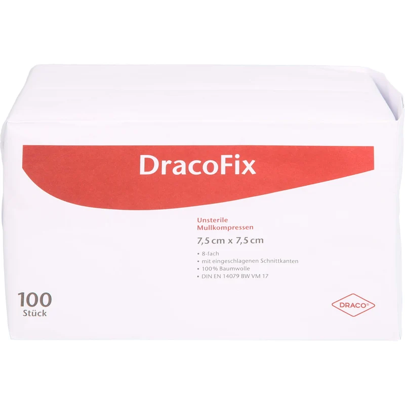 DRACOFIX OP KOM unsteril 7,5X7,5 8fach, 100 St. Kompressen