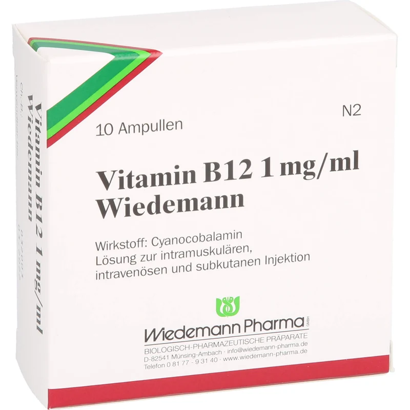 Vitamin B12 Wiedemann 1 mg/ml Injektionslösung, 10 St. Ampullen