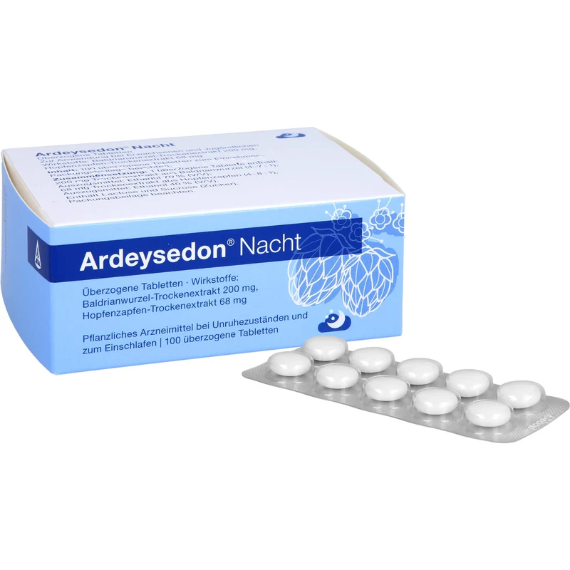 Ardeysedon Nacht Tabletten bei nervös bedingten Einschlafstörungen, 100 St. Tabletten