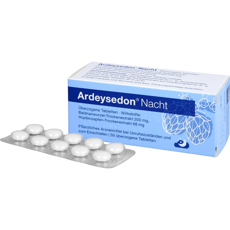 Ardeysedon Nacht Tabletten bei nervös bedingten Einschlafstörungen, 50 St. Tabletten