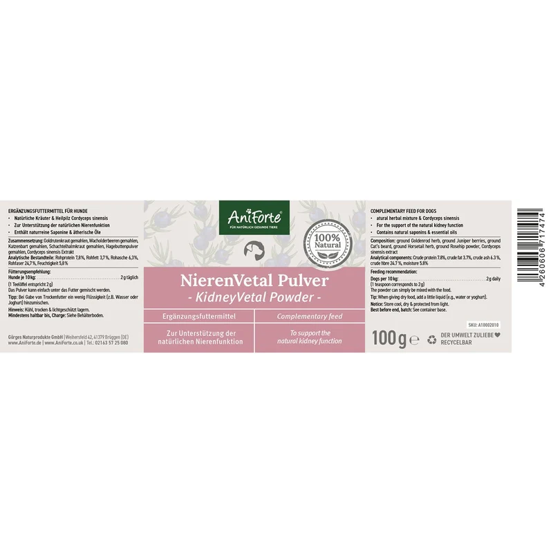 AniForte® NierenVetal Pulver Hund 100 g