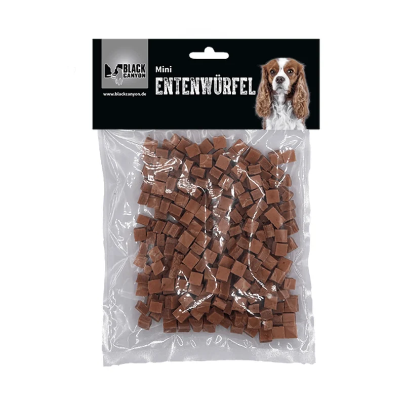 Black Canyon Mini Entenwürfel Soft – Weiche Entenhäppchen für Hunde & Katzen (getreidefrei, fettarm)
