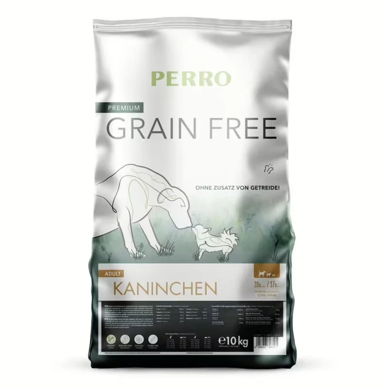 Perro Grain Free Adult Kaninchen – Getreidefreies Hundefutter für ernährungssensible & aktive Hunde mit hochwertiger Proteinquelle