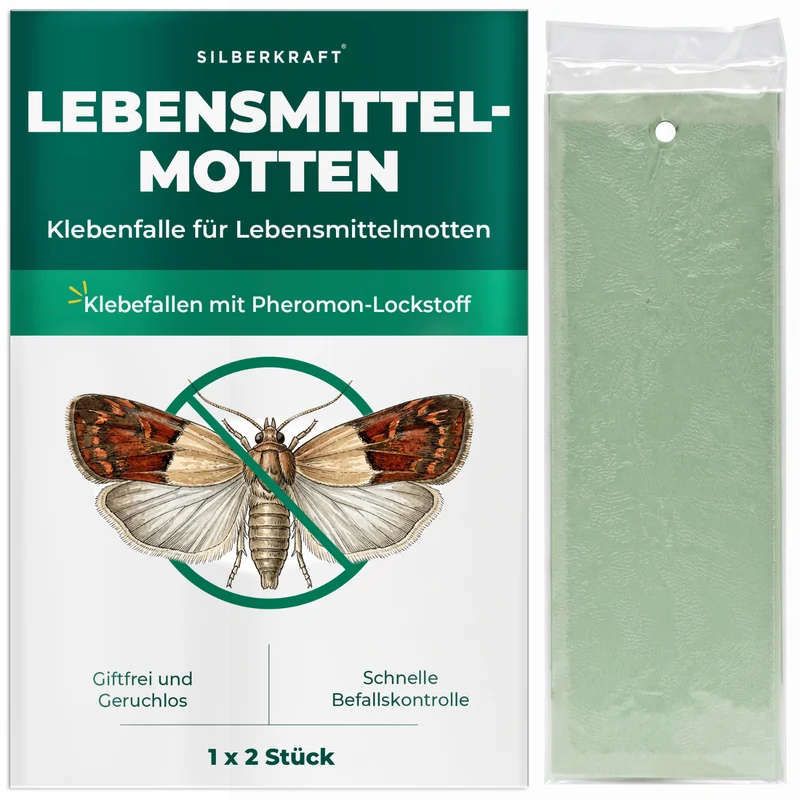 Lebensmittelmotten Falle – Klebefalle mit Pheromon-Lockstoff