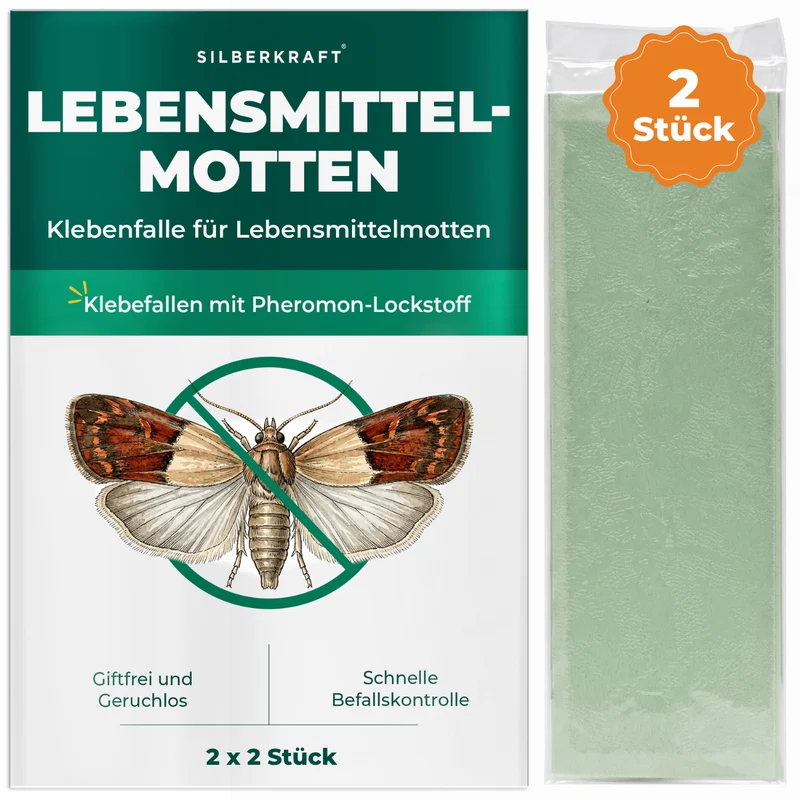 Lebensmittelmotten Falle – Klebefalle mit Pheromon-Lockstoff