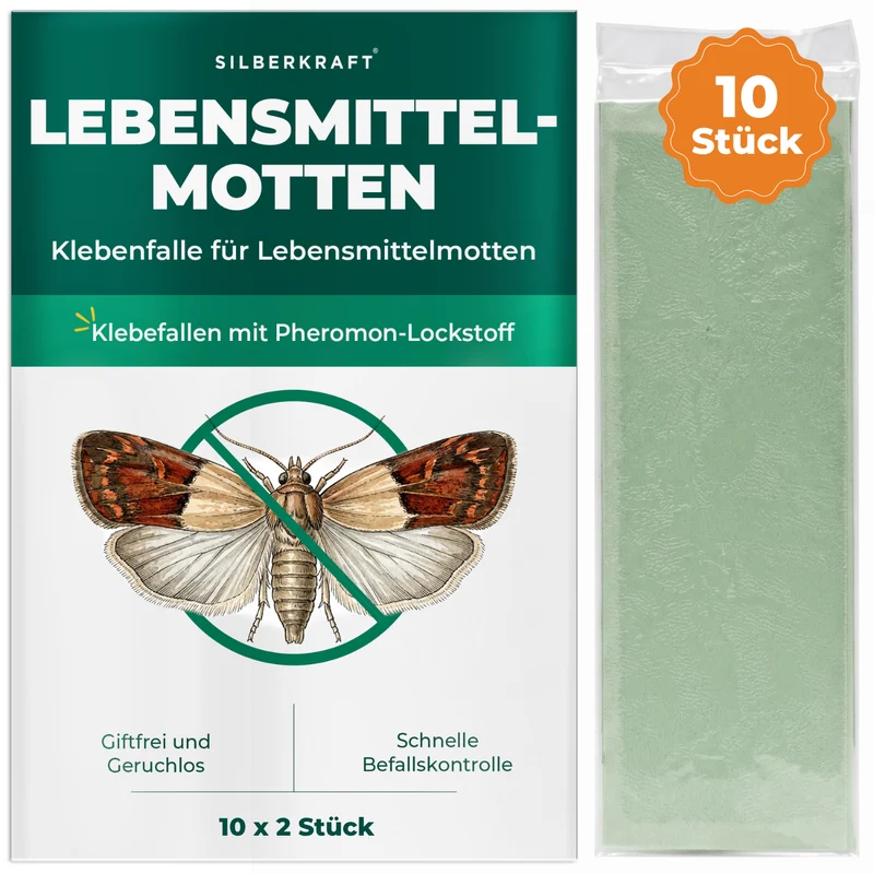Lebensmittelmotten Falle – Klebefalle mit Pheromon-Lockstoff