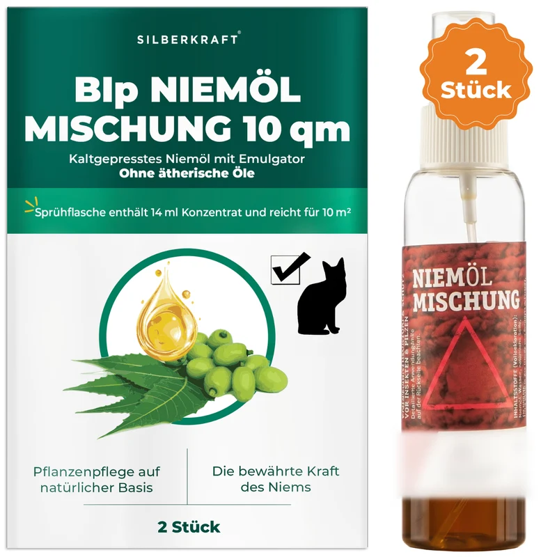 BIp Niemölmischung ohne ätherische Öle 10 qm – Neemöl-Spray für Pflanzen, katzenfreundlich
