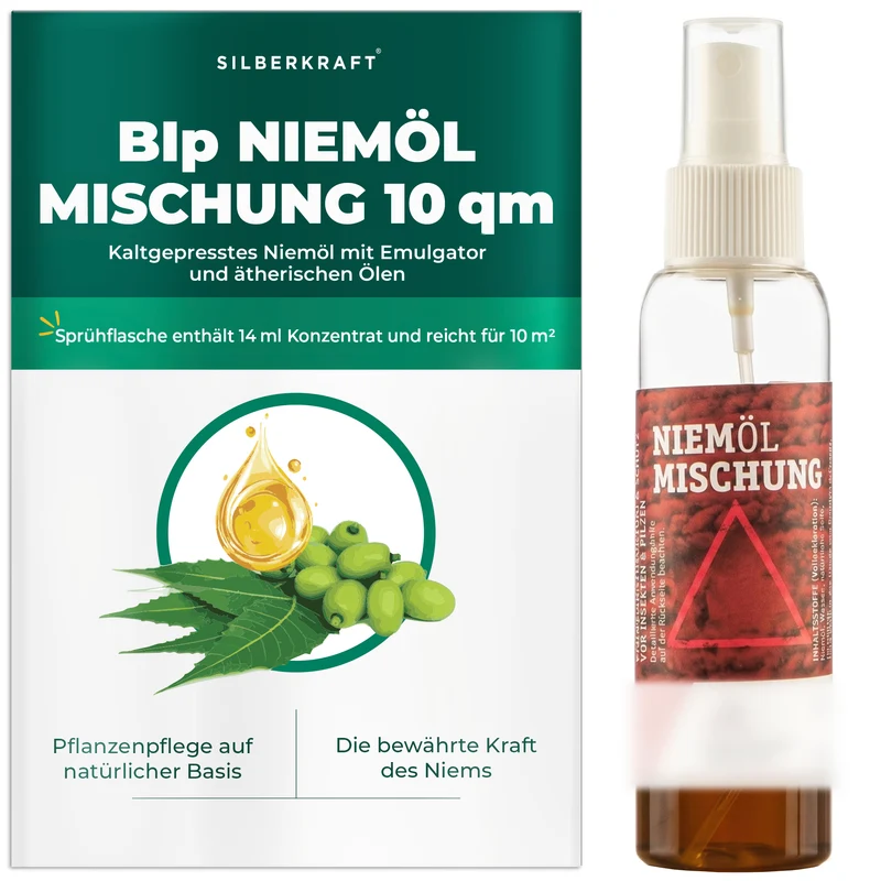 BIp Niemölmischung 10 qm – Neemöl-Spray gegen Insekten und Pilze für Pflanzen