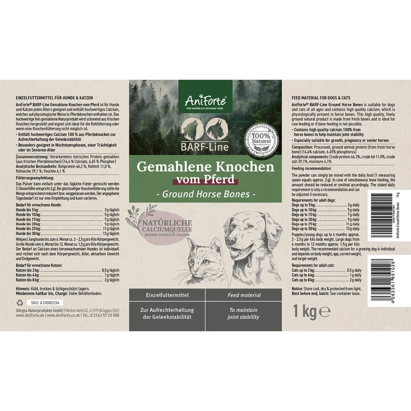 AniForte® Gemahlene Knochen vom Pferd