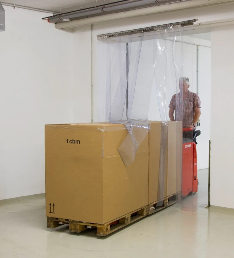 Streifenvorhang/Pendeltürfolie PVC - meterweise oder 25m Rolle