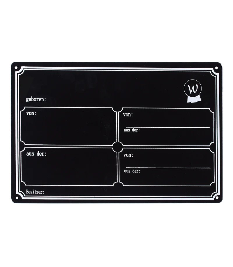 Boxenschild Metall Waldhausen