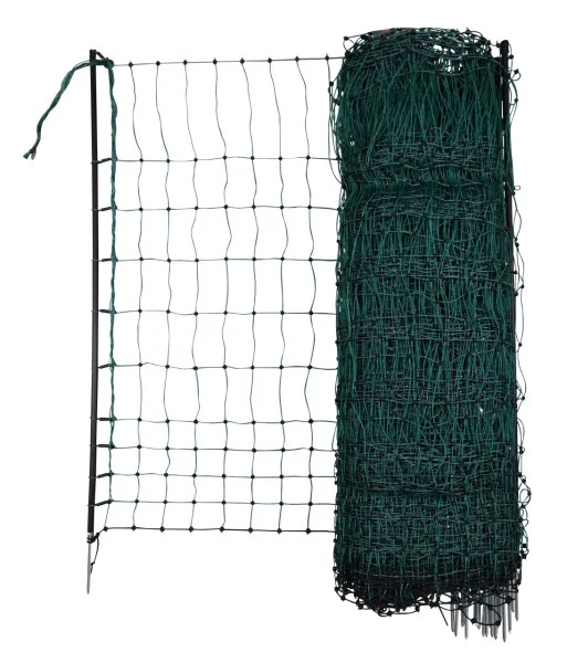 Geflügelnetz/Hundezaun 106cm Doppelspitze grün