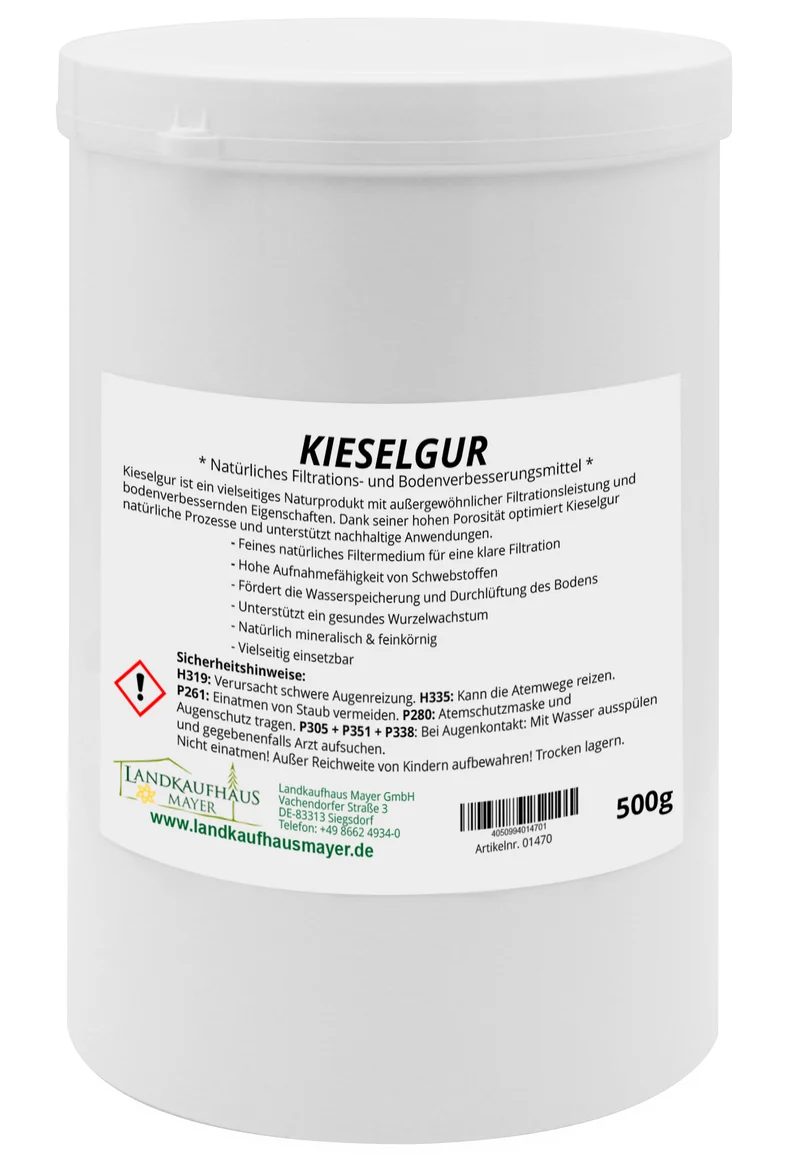 Kieselgur - Natürliches Filtrations- und Bodenverbesserungsmittel