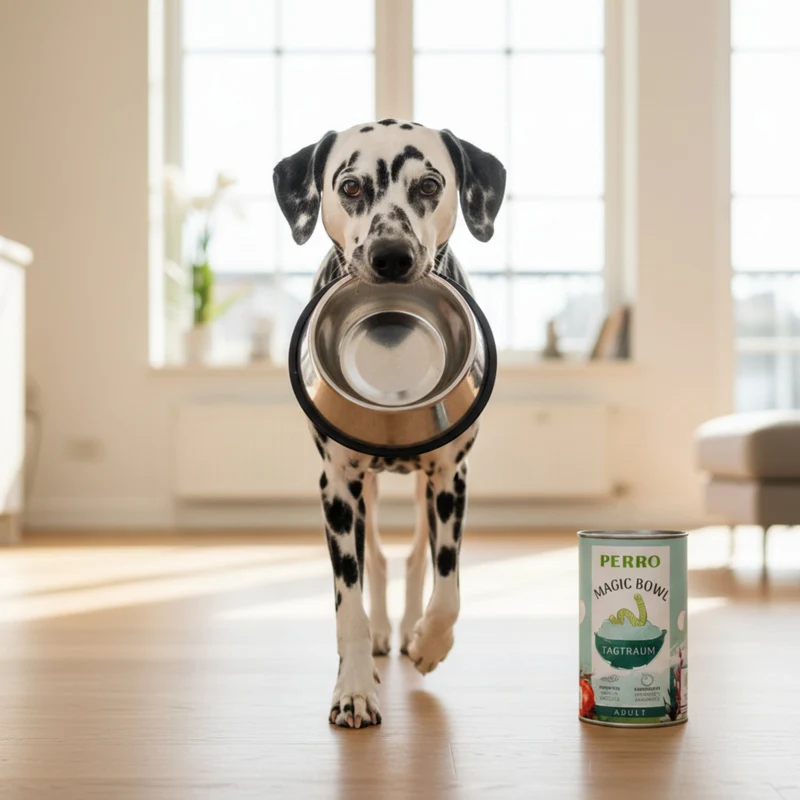 Perro Magic Bowl Tagtraum – Getreidefrei, sanft verdaulich & reich an natürlichen Nährstoffen | Insekten, Amaranth & Apfel | Nassfutter für erwachsene Hunde
