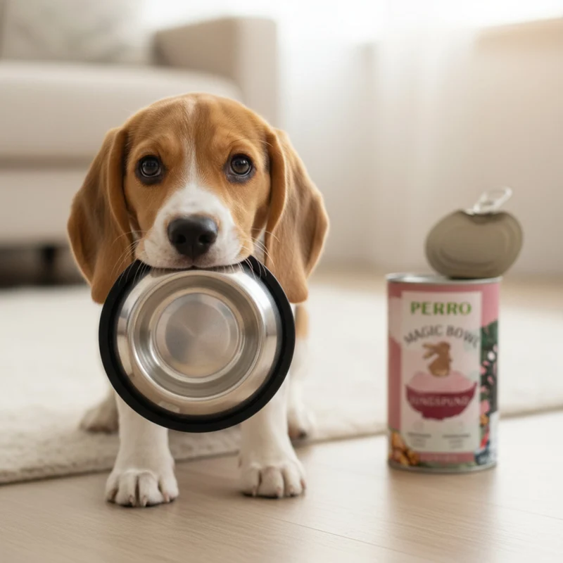 Perro Magic Bowl Jungspund – Saftiges Nassfutter mit Truthahn & Kaninchen für Welpen & Junghunde | Getreidefrei, Magenfreundlich & Rundum Ausgewogen