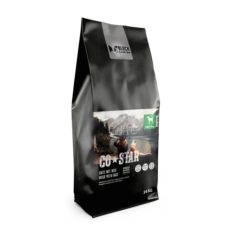 Black Canyon CoStar Adult Ente & Reis – Premium Trockenfutter für ausgewachsene Hunde mit hochwertiger Ente, bekömmlichem Reis und natürlichen Zutaten