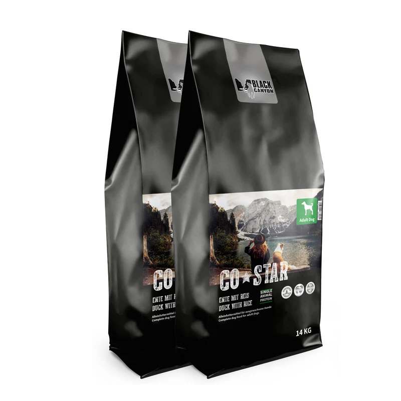 Black Canyon CoStar Adult Ente & Reis – Premium Trockenfutter für ausgewachsene Hunde mit hochwertiger Ente, bekömmlichem Reis und natürlichen Zutaten