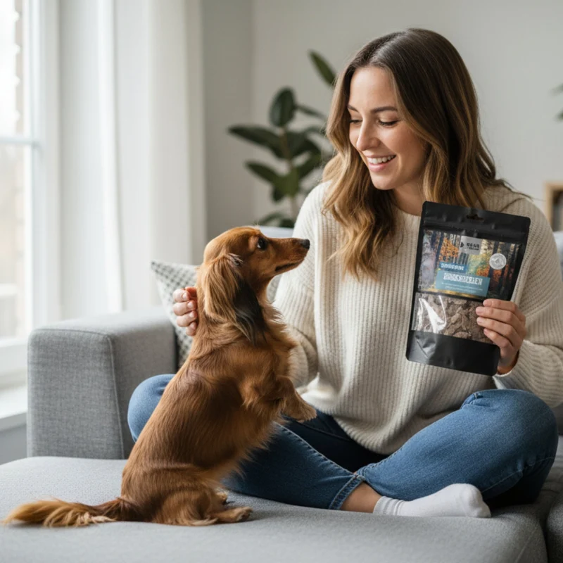 Black Canyon Rinderherzen – Luftgetrocknete Premium-Belohnung für Hunde & Katzen | Trainingssnack | Getreidefrei & Proteinreich
