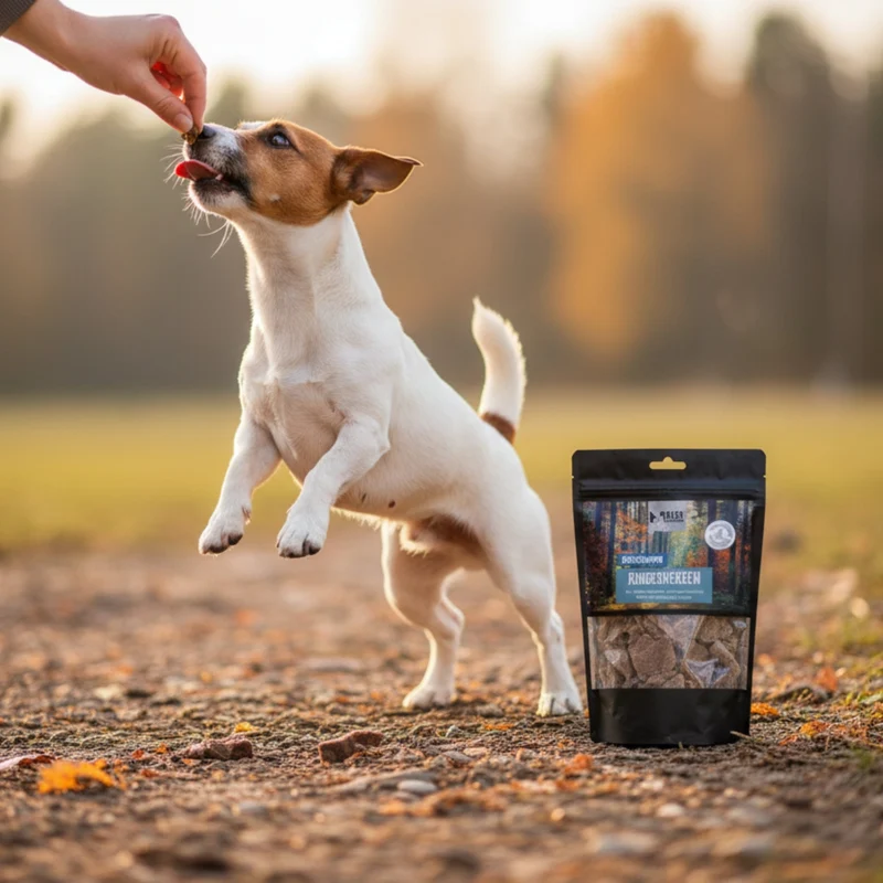 Black Canyon Rinderherzen – Luftgetrocknete Premium-Belohnung für Hunde & Katzen | Trainingssnack | Getreidefrei & Proteinreich