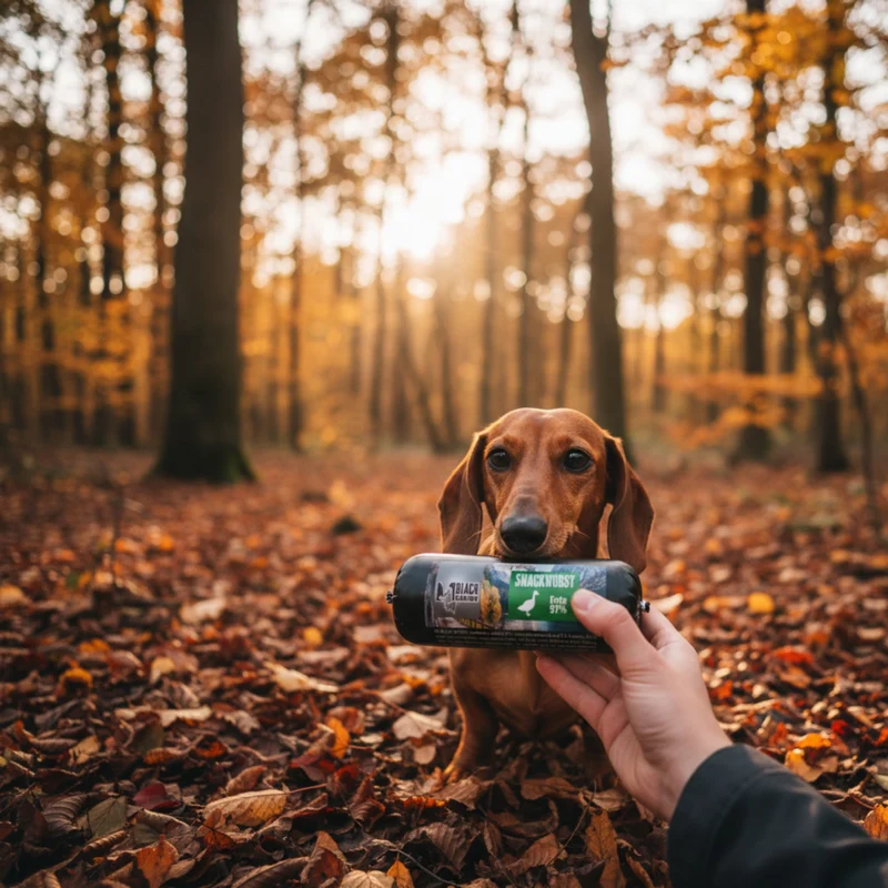 Black Canyon Snackwurst Ente – Premium Hundewurst mit Entenfleisch für Training, Belohnung & Genuss