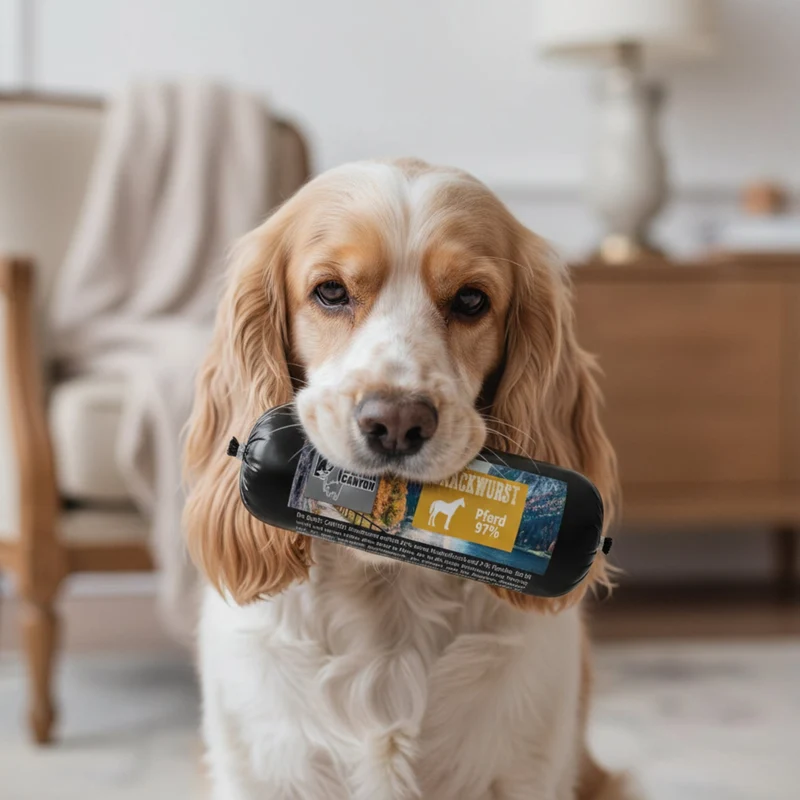 Black Canyon Snackwurst Pferd – Premium Pferdefleisch-Snack für Hunde mit Allergien & Sensibilitäten