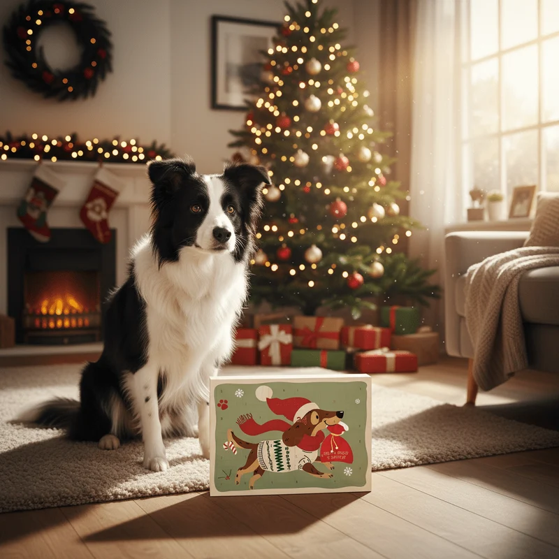 AniForte Hunde Adventskalender 2025 - 24 Premium Leckerlis Getreidefrei & Luftgetrocknet für Natürlichen Genuss