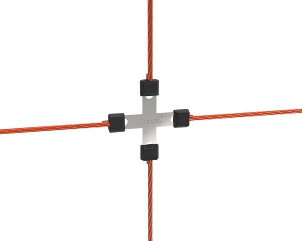 Litzclip® Litzen-Kreuzverbinder Edelstahl 5 Stück