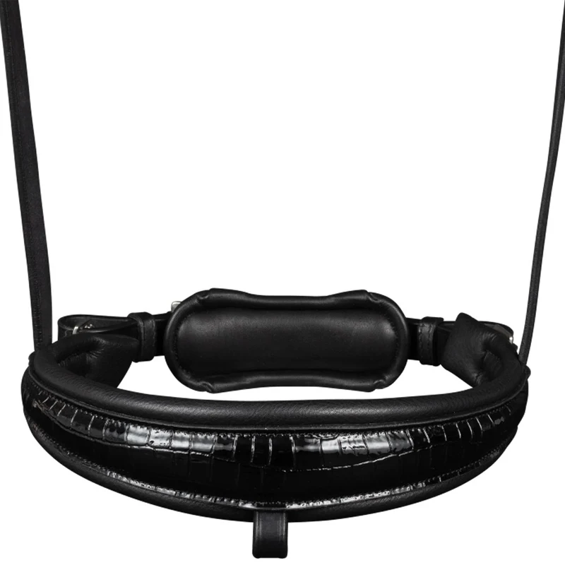 Briglia Waldhausen S-Line Magic con frontalino cristalli - Nero
