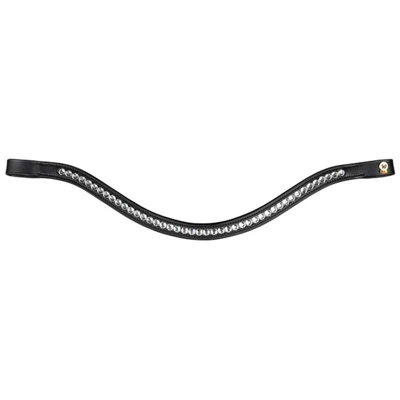 Briglia Waldhausen S-Line Magic con frontalino cristalli - Nero