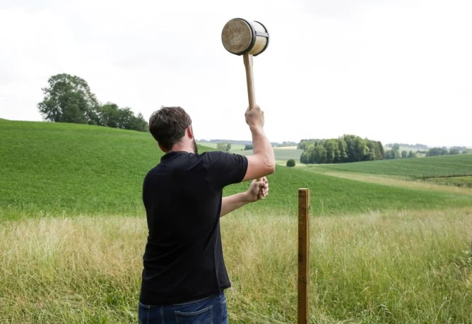 Holzschlegel 6 kg mit angeschweißten Flacheisen